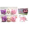 1pc of Walking, Moving, Oinking, Tail Wagging Plush Baby Mini Pig Piggy in Random Color