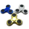 ABS Plastic Hand Fidget Tri-Spinner Focus Toy with BEARINGS in Random CHROME METASLLIC COLOR