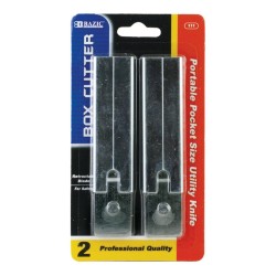 B BAZIC PRODUCTS Carton Cutters (2/Pack), Silver