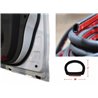 3 ft/1m D Shape Universal Car Door Rubber Weather Seal Hollow Strip