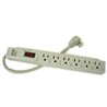 1.5ft 6 Outlet Power Electrical Wall Plug Socket Surge Protector Strip Switch Adapter