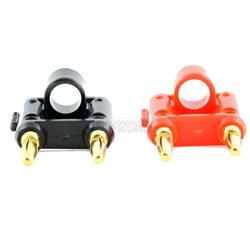 Dual Banana Plug-2 Pcs/pk Audio connector (1 Red/1 Black)