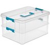 Sterilite 14228604 Stack & Carry 2 Layer Handle Box