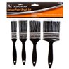 4/pk PAINT BRUSH SET 1" TO 3" Assorted szie W/ PLASTIC HANDLE