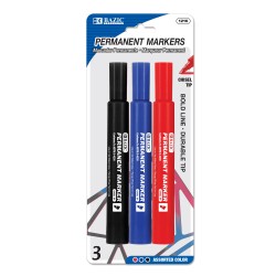 assorted-color jumbo chisel-tip permanent markers, durable tip, Waterproof, smear-proof, fade-resistant
