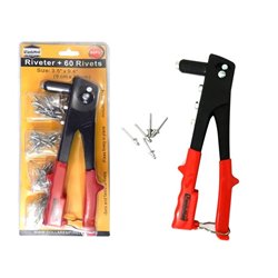 Hand Rivet Gun with 4 Rivet Nozzles and 36 Rivets Tool Kits