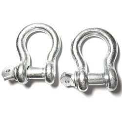 2/pk WLL 3 1/4T CE 5/8" Bow Shackle 2 Ton Screw Pin Clevis Anchor Rigging D Ring Tow