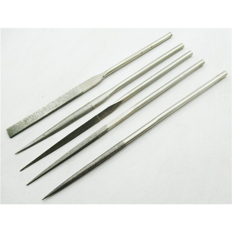 5 Pcs Mini Diamond Needle File Set Metal Glass Stone Wood Craft