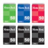 BAZIC 50 Ct. 3" X 5" Top Bound Spiral Memo Books (4/Pack)