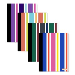 100 college-ruled sheets (200 pages), sewn binding, 9.75 x 7.5 in