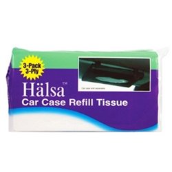 3/pack Halsa TS3 Auto Visor Refills Thin Soft Napkins Wipes Tissue