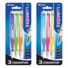 BAZIC 724 Lumiere 0.7 mm Mechanical Pencil w/Grip (3/Pack)
