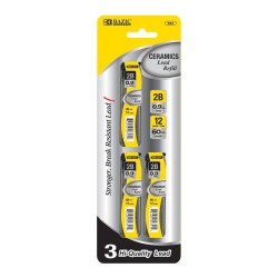 B BAZIC PRODUCTS 12 ct. 0.9 mm Ceramics Mechanical Pencil Leads (3/Pack) (791)