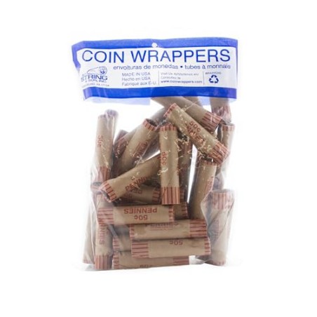 BAZIC Penny Coin Wrappers (36/Pack)