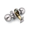 HnF shop - Stainless Steel Entry Door Knobs Lock Passage Lockset Privacy Brushed Nickel for Home Office Bedroom Bathroom