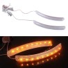 HnF shop 2pc/pack Yellow Soft LED Bulbs Tape Stick On For Car Side Mirror Turn Signal Indicator Light