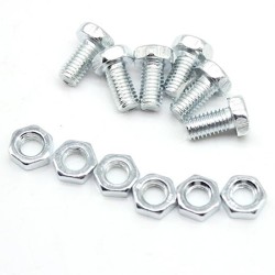 Hex Bolts and Nuts Set 5/16 x 5/8 in for Wood Drywall | Zinc-Plated Finish, Multi-Use Fasteners