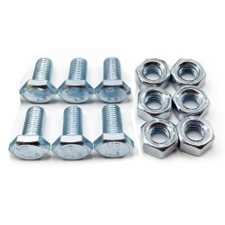 Hex Bolts and Nuts Set 5/16 x 5/8 in for Wood Drywall | Zinc-Plated Finish, Multi-Use Fasteners