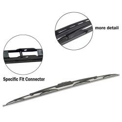 2/pk All Season Auto Cars Trucks Windshield Wiper Blade Beam 24 inches
