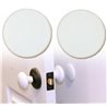 Set of 2 Wall Shield For Door Knob Round Stick On Stopper Plates Wall Protector