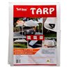 8x10 ft Heavy Duty White Tarp Tarpaulin Poly Camping Ground Sheet w/ Grommets