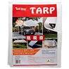 10x10 ft Heavy Duty White Tarp Tarpaulin Poly Camping Ground Sheet w/ Grommets