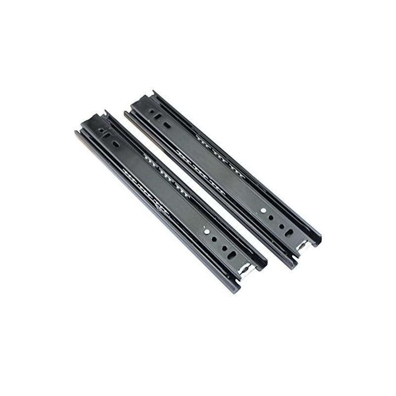 Pair of 10 inch Length Heavy duty Drawer Slides Full Extension Ball Bearing 100 LB per Pair