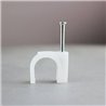 100/pk White Nail in Ethernet Cable Nails Clips for Cable Wires Organizer