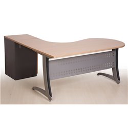 Fashion Office desk table Gray Metal Leg