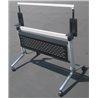 Folding table rack with mesh panel for office desk or training table