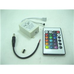 Set of 24 key DC 12V 2A IR Remote Controller For RGB 5050 3528 Leds Light Strips