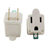 2pcs/apck Ground Adapter Connects a 2 Wire to a 3 Wire Ground Power Outlet Convertor wall tap