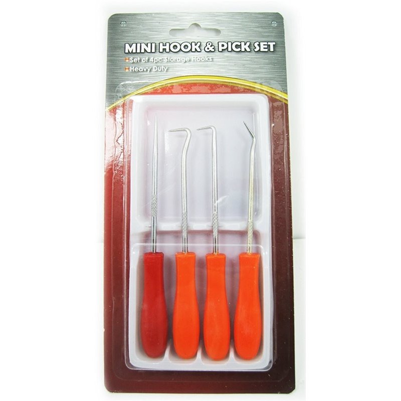 4 Pcs/set Mini Pick & Hook Set O-rings Seal Puller Tool Remover Extractor Repair Kit