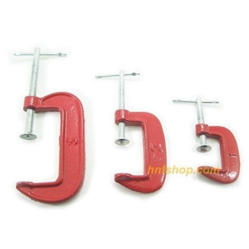 3/pk adjustable C/G clamp assorted size set 1&2&3 inches combo kit