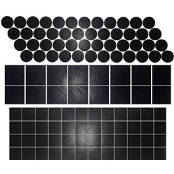 112 Piece/pack Rubber Anti-Skid Pad Furniture and Floor Protectors Mat