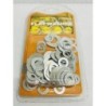 Metal Steel Assorted 3 Diameter Flat Rings Washers 2oz (60g) per pack
