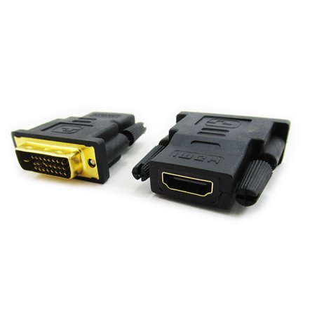 DVI-D 24+1 Pin Male to HDMI Female M-F Adapter Converter for HDTV LCD Monitor