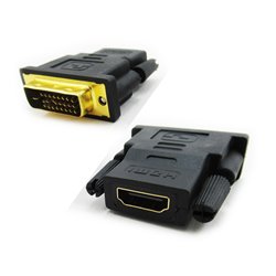 DVI-D 24+1 Pin Male to HDMI Female M-F Adapter Converter for HDTV LCD Monitor