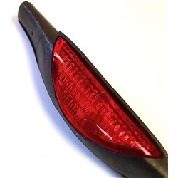 2/pk Universal Car Automotive Door Guard Red Reflective SAFETY Edging REFLECTORS