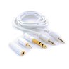 4pc/pk 6ft 3.5mm to 3.5mm Stereo Plug Cable 3.5mm to 2.5mm/3.5mm/6.35mm adapter