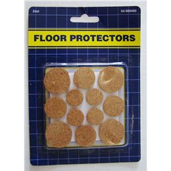 24/pack Furniture table desk chair legs Cork Floor Protectors Pad assorted size