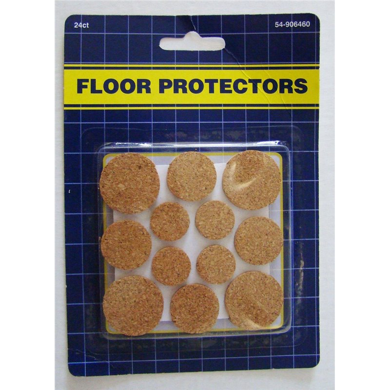 24/pack Furniture table desk chair legs Cork Floor Protectors Pad assorted size