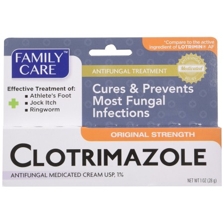 Family Care Clotrimazole Anti Fungal Cream, 1% USP Compare to Lotrimin 1oz. (Pack of 3)