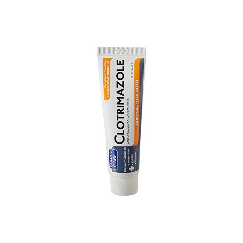 2 Pk. Family Care 831527005052-1 Clotrimazole Anti-Fungal Cream, 1% USP