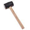 11.5" RUBBER Mallet Hammer With WOOD HANDLE