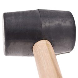 11.5" RUBBER Mallet Hammer With WOOD HANDLE