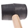 11.5" RUBBER Mallet Hammer With WOOD HANDLE