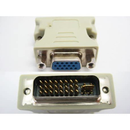 HnF shop DVI-I Male (24+5) to VGA Female (15-pin) Connector Adapter Dual Link