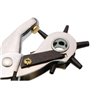 Leather Hole Punch Pliers 9" with Multi-size Rotating Wheel Puncher for Belts, Watch Straps, Purses