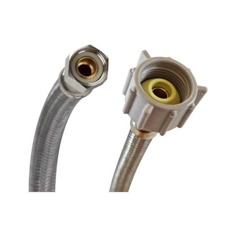 12â€œ Toilet Water Hose Braided Stainless Steel 3/8â€œ Female Compression Thread x 7/8â€ Female Ballcock Thread Connectors